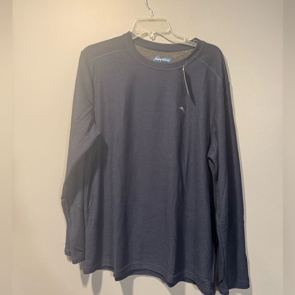 *Tommy Bahama Men's L Island Sleepwear Blue  Crewneck Pullover Night Shirt